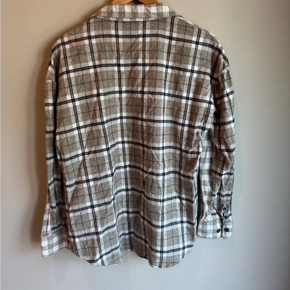 Buckle BKE‎ Boyfriend Flannel Shirt Womens XS Plaid Long Sleeve Button Up Top - Picture 4 of 4